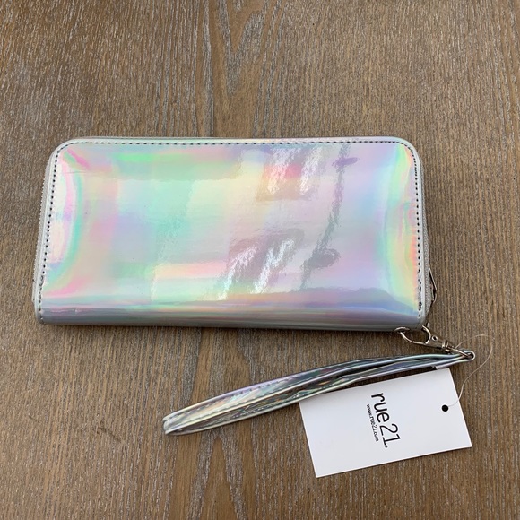 Rue21 Handbags - Silver Hologram Wristlet